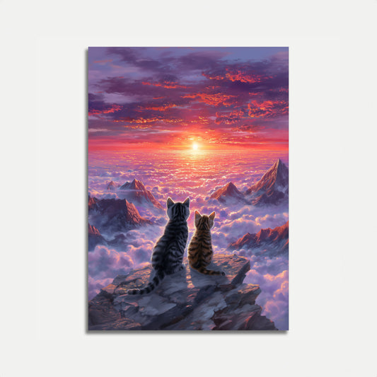 Cats Above the Clouds Poster