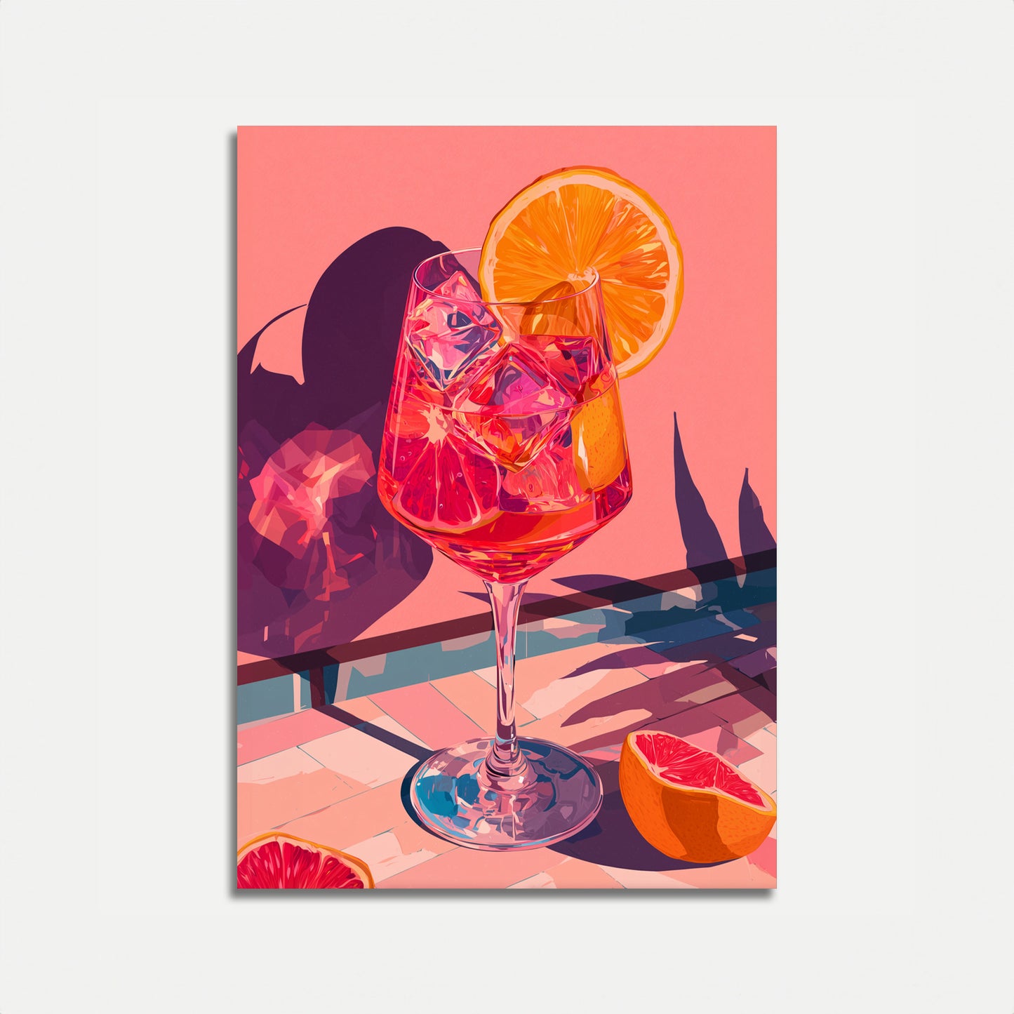 Vibrant Citrus Cocktail Poster