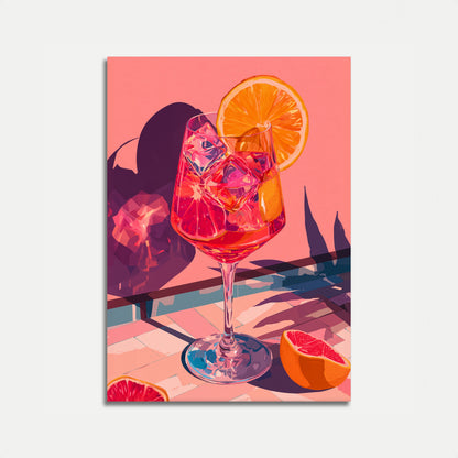 Vibrant Citrus Cocktail Poster