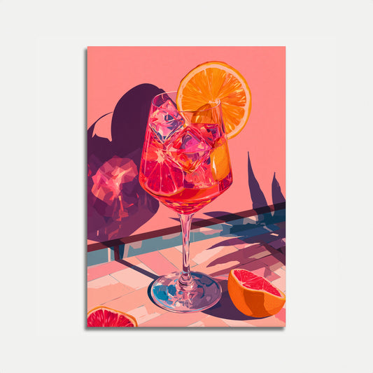 Vibrant Citrus Cocktail Poster