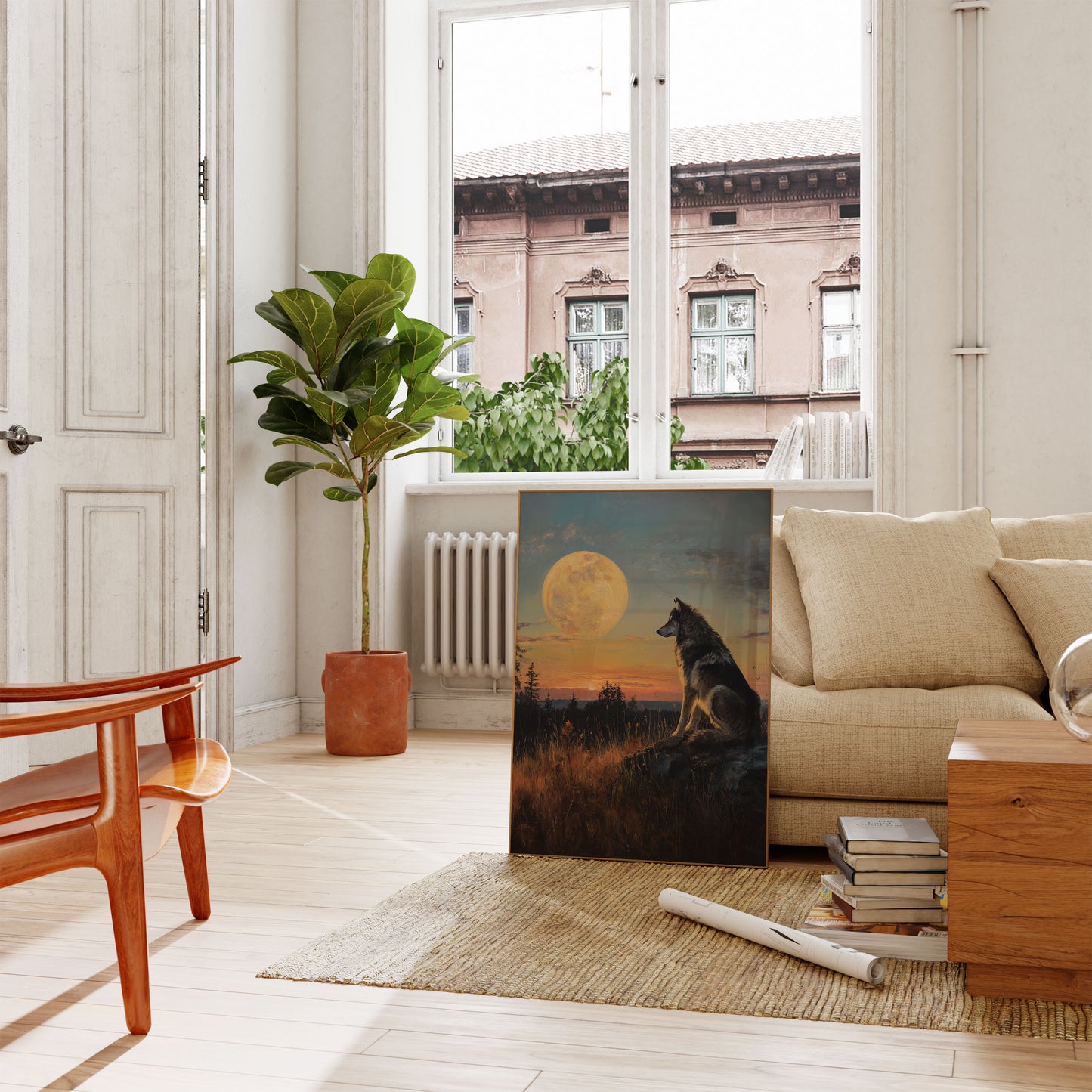 Wolf Moon Wilderness Poster