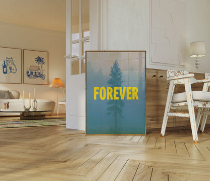 Plakat Sosna w Mglistym Lesie