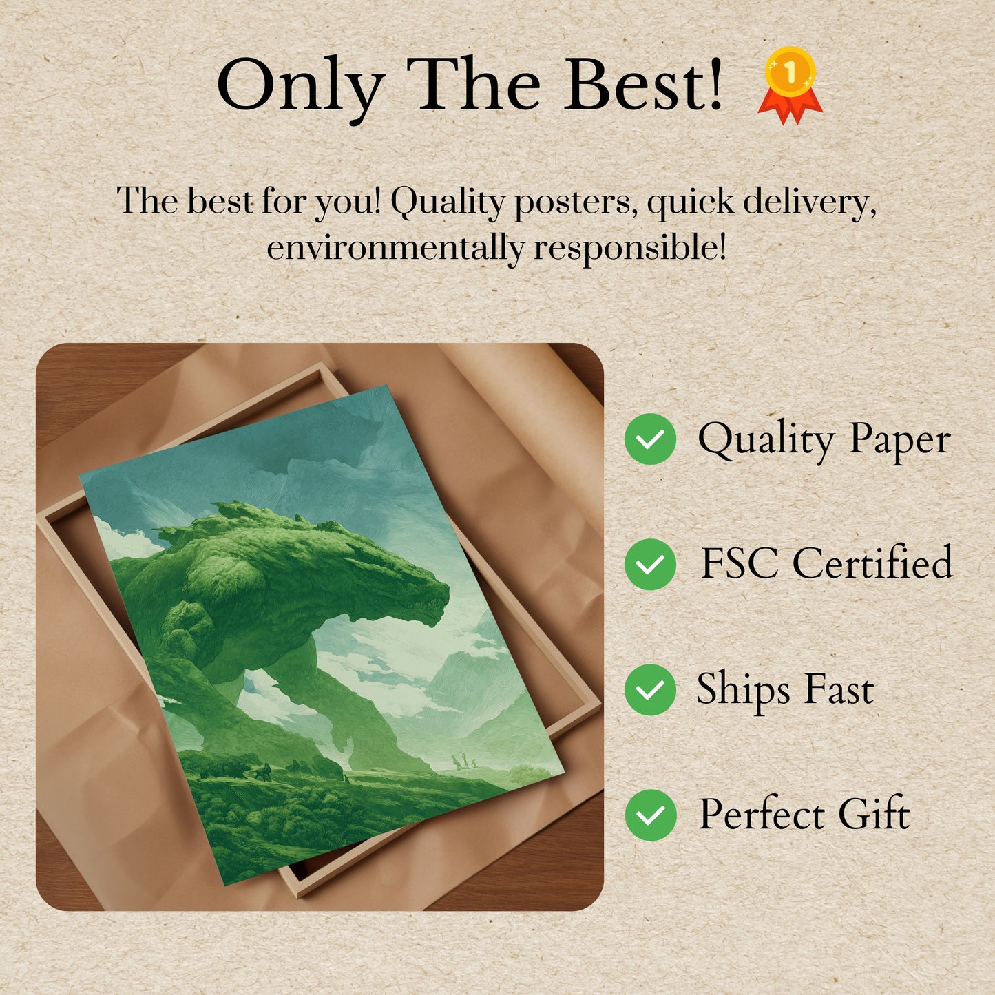 Mountain Green Giant Poster