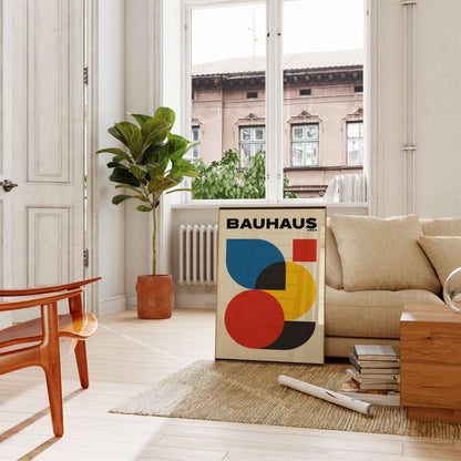 Bauhaus Geometric Abstract Poster
