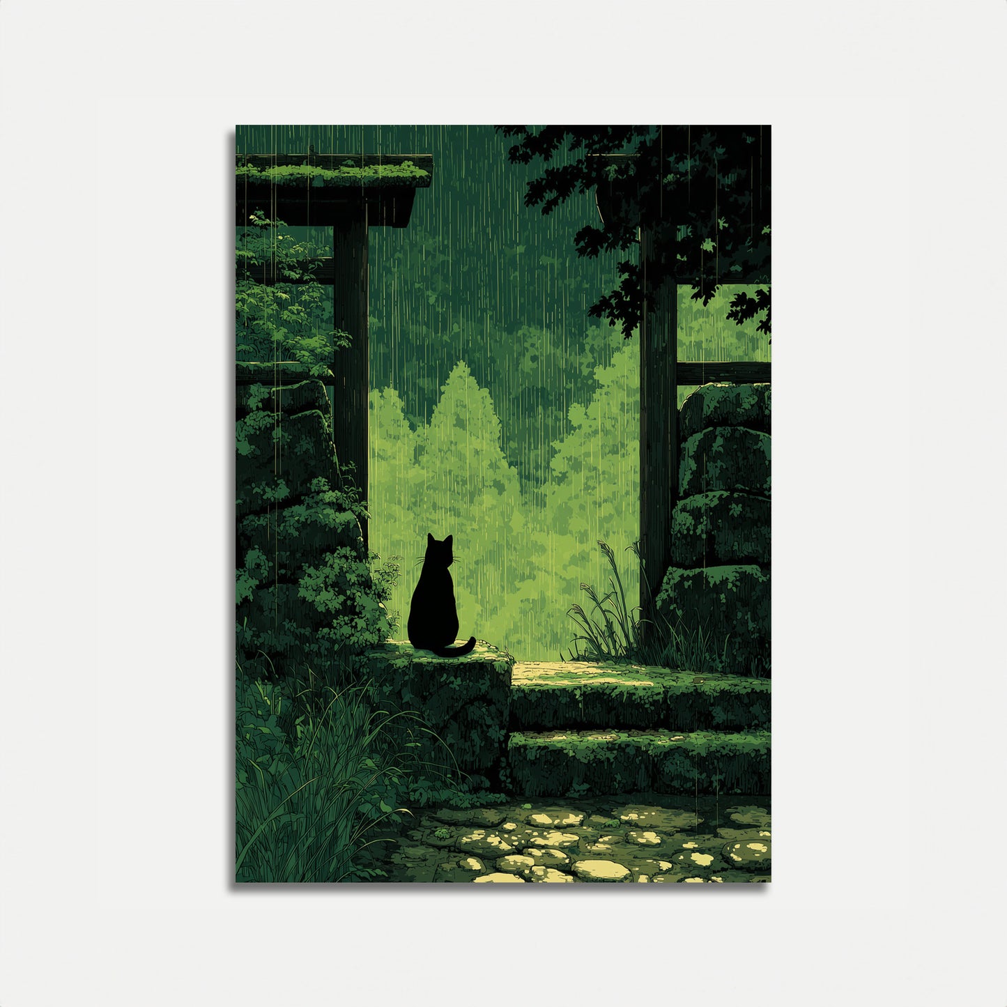 Cat in the Rain Poster