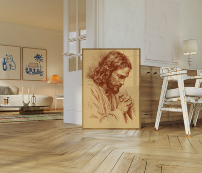 Faithful Prayer Contemplation Poster