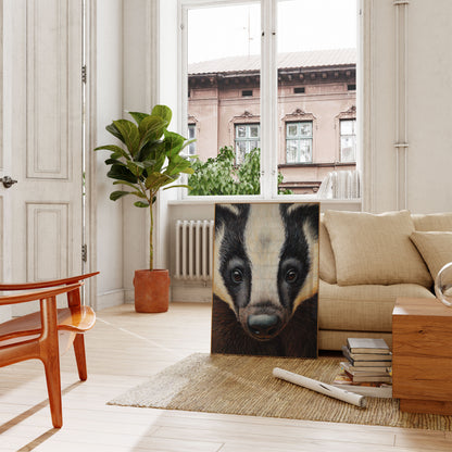 Poster Ritratto Badger Face