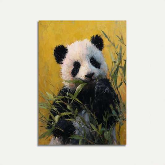 Bamboo Feast Panda Poster