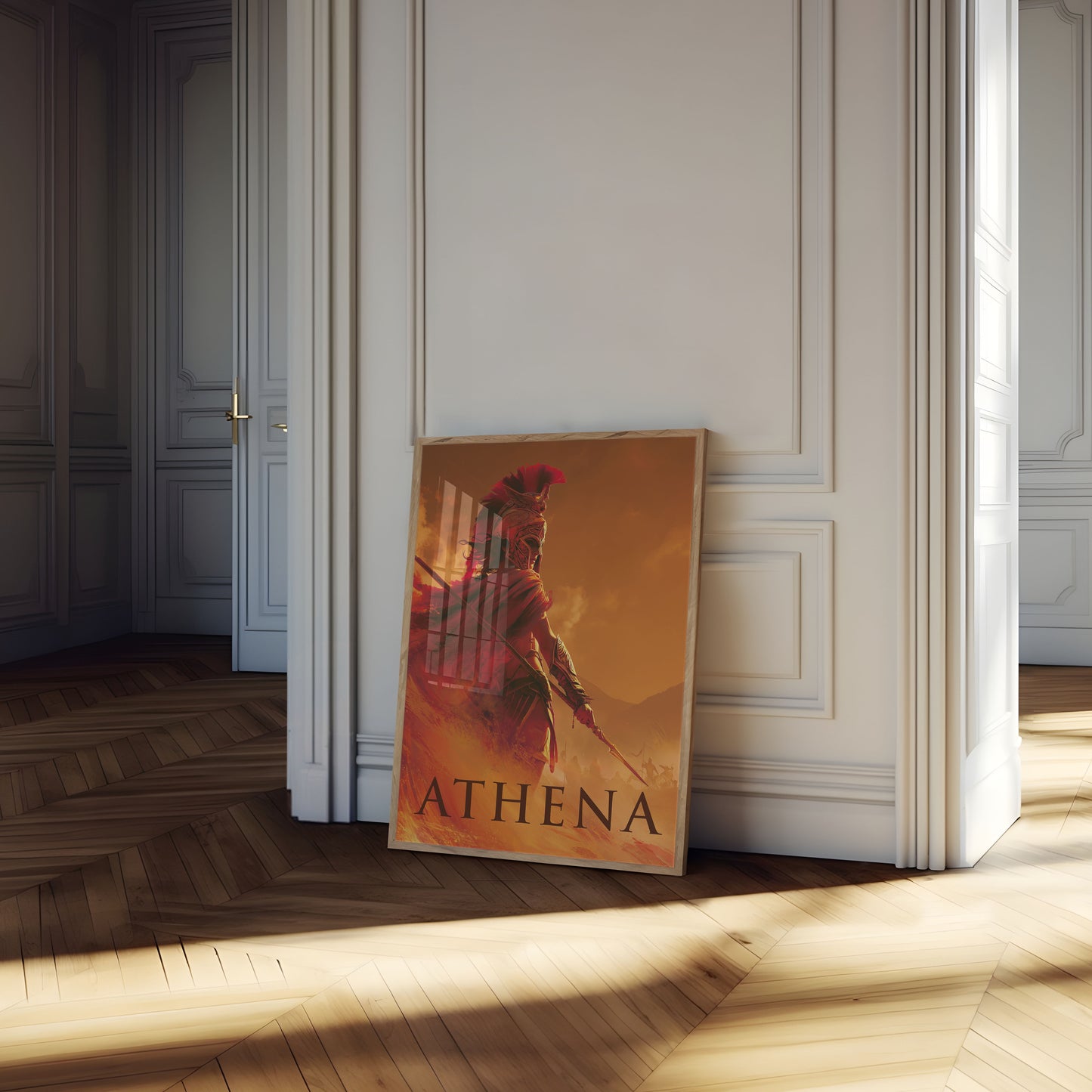 Athena Goddess Warrior Poster