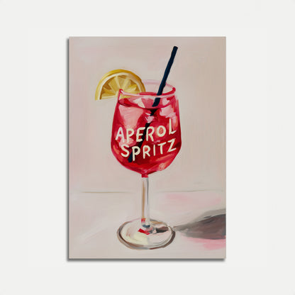 Aperol Spritz Cocktail Poster