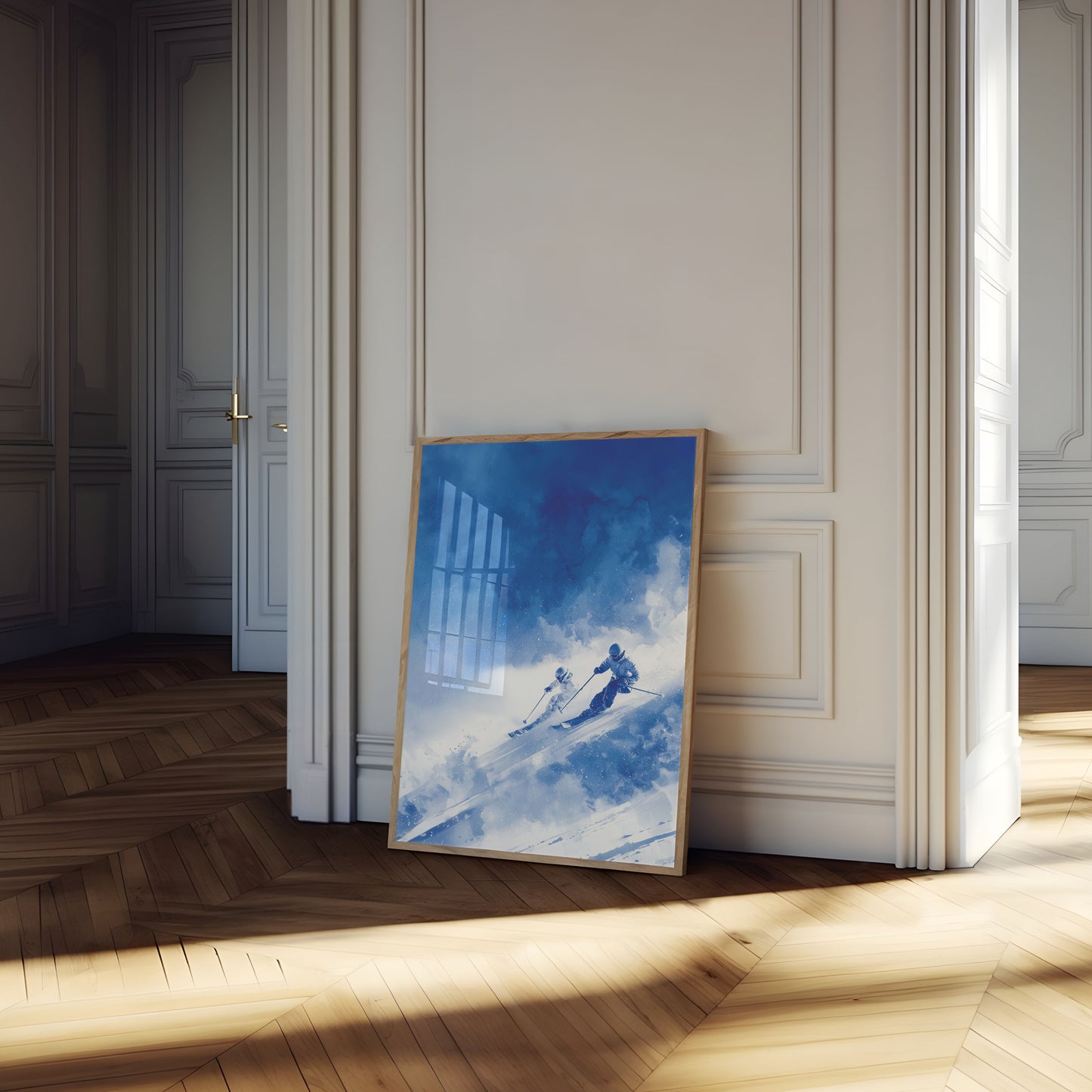 Manifesto Discesa Alpina con gli Sci