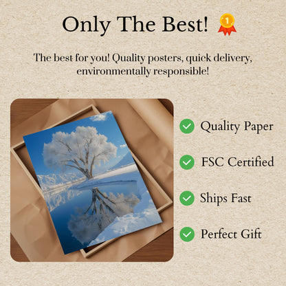 Póster de invierno de Frosted Solitude