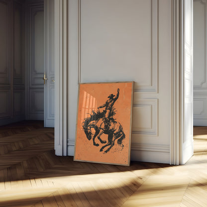 Bucking Bronco Rodeo Plakat