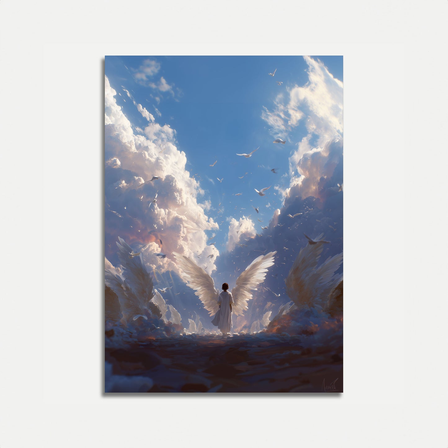 Goddelijke Engelenvleugels Poster