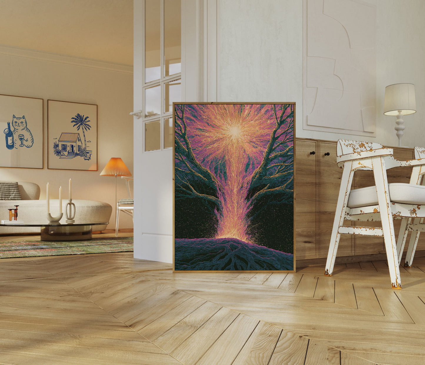 Cosmische Boom Poort Poster
