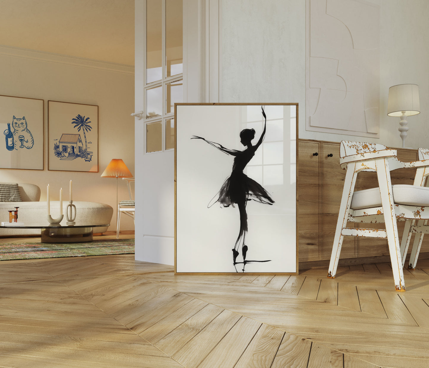 Graceful Ballet Silhouette Poster