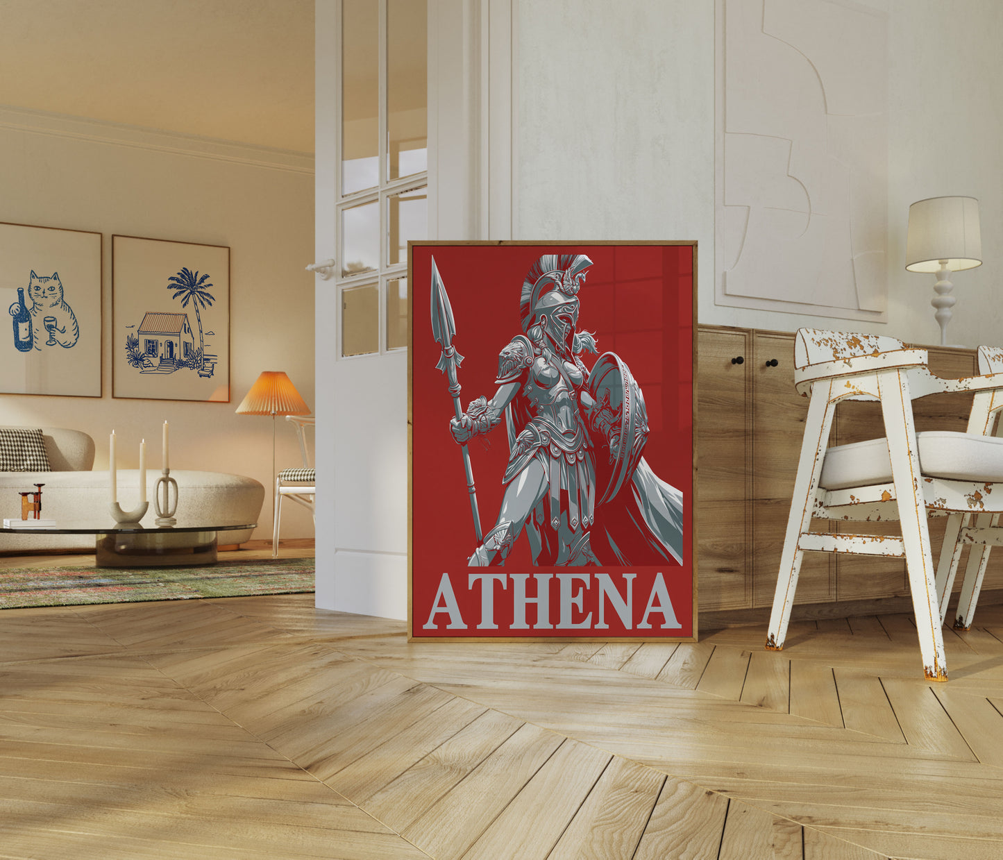 Athena Greek Goddess Warrior Poster