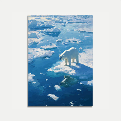 Póster del oso polar Arctic Solitude