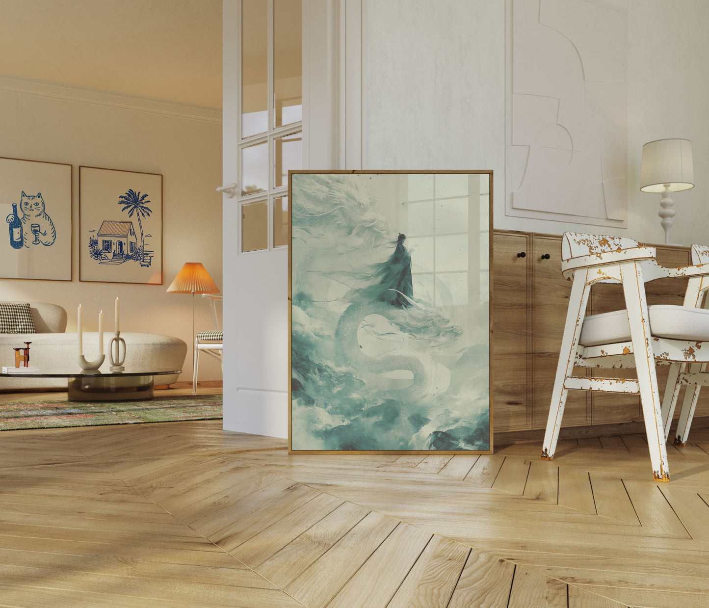 Ethereal Dragon Rider Poster