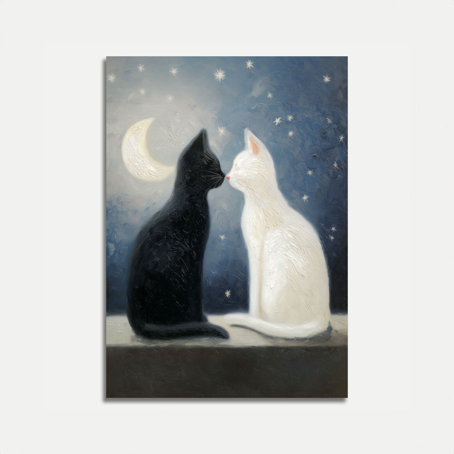Moonlit Cats Harmony Poster