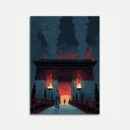 Cartaz do Apocalipse do Incêndio do Templo Antigo