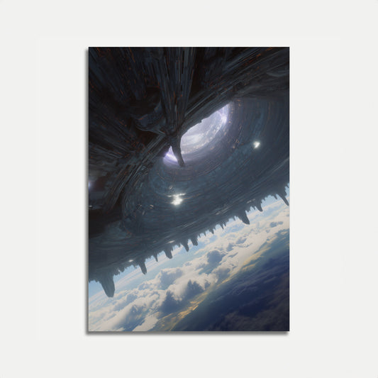 Alien Megastructure Space Poster