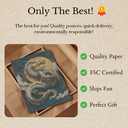 Celestial Dragon Harmony Poster