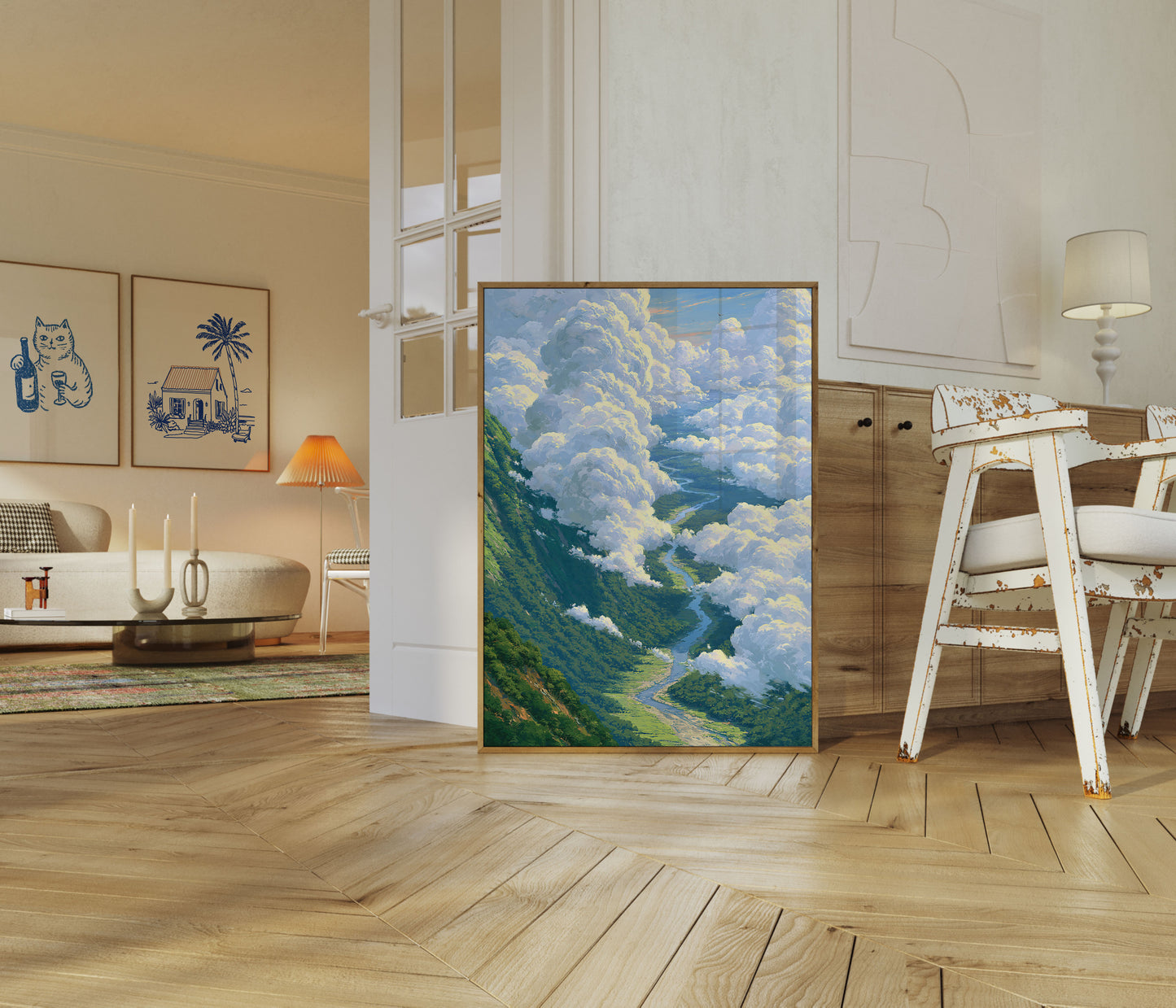 Cartel: Valle entre las Nubes