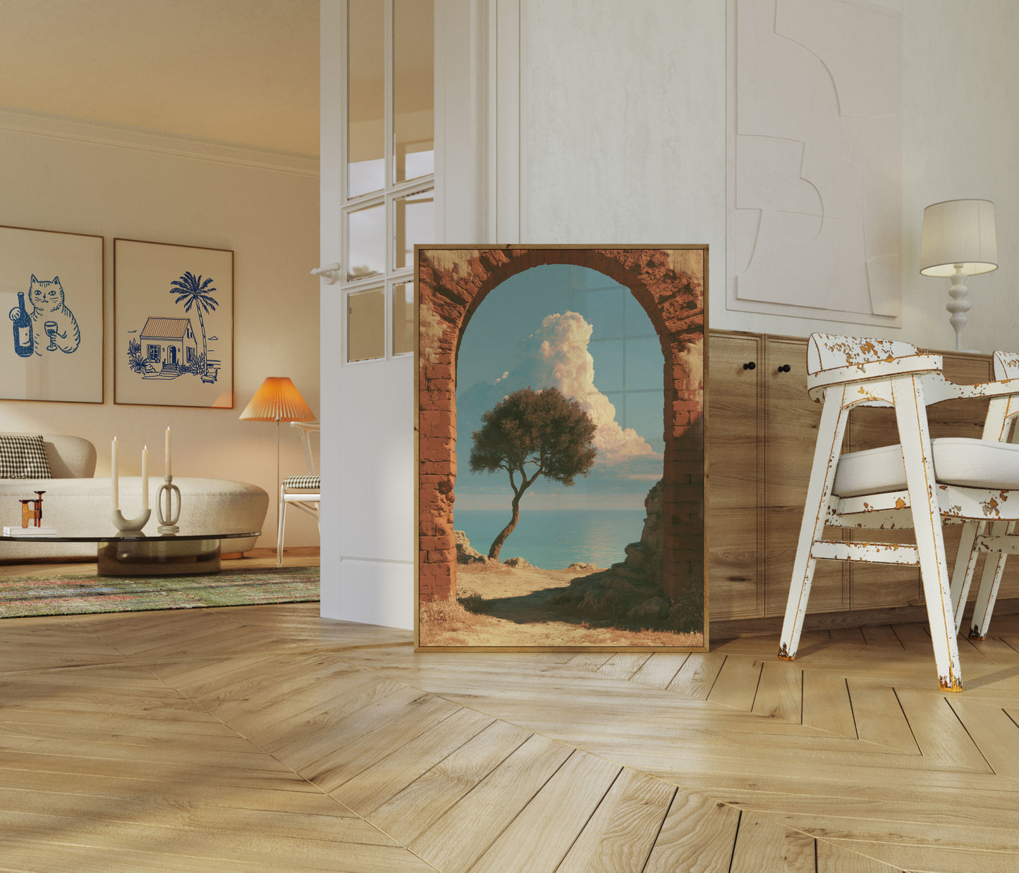 Poster con Vista Mediterranea, Arco Costiero