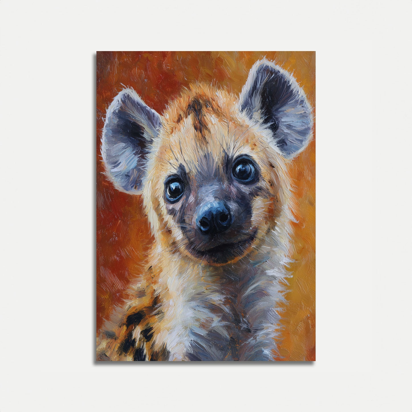 Flekkete hyenportrett plakat