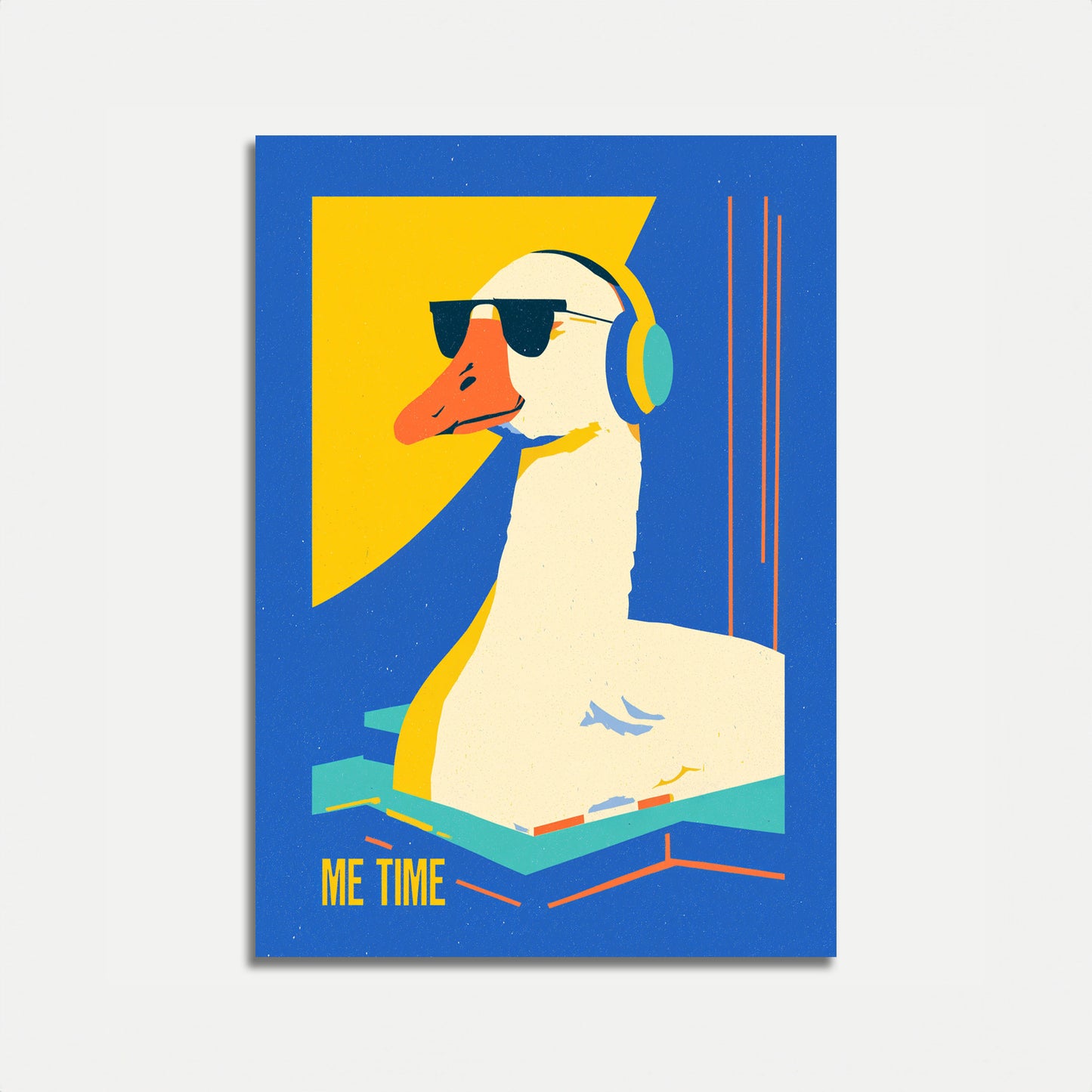 Cool Duck Chilling Poster