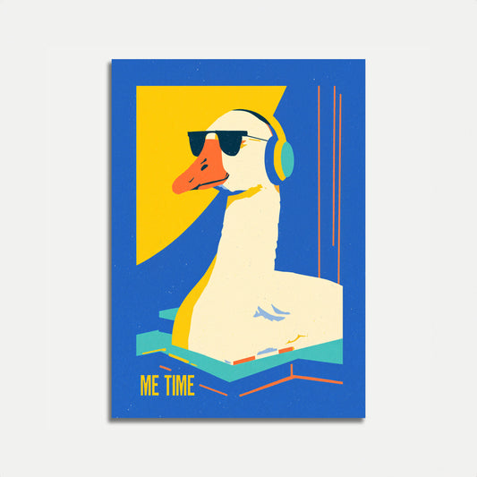 Coole Ente chillt Poster