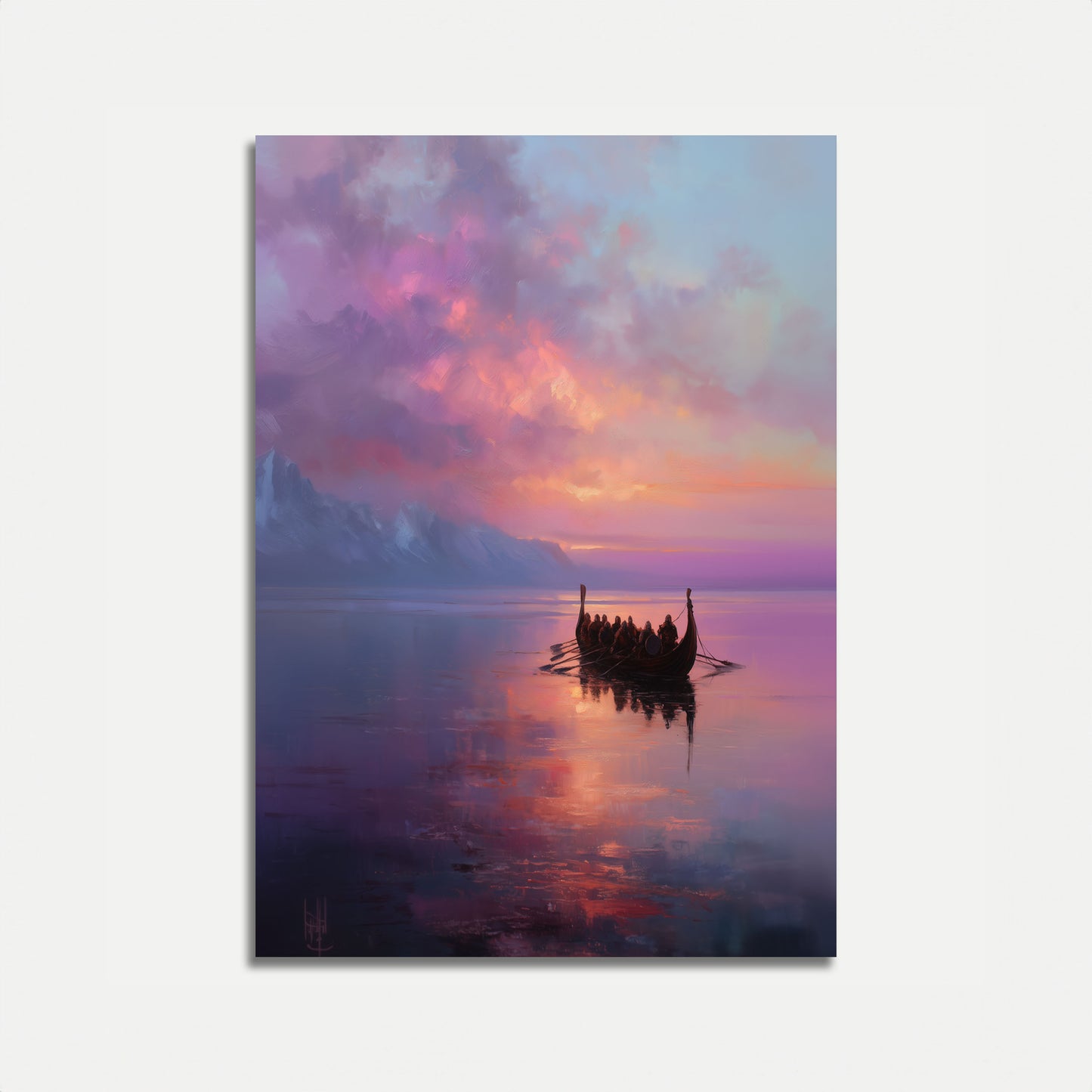 Viking Voyage at Sunset Poster

Vikingetogt ved solnedgang plakat