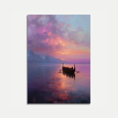 Viking Voyage at Sunset Poster

Vikingetogt ved solnedgang plakat