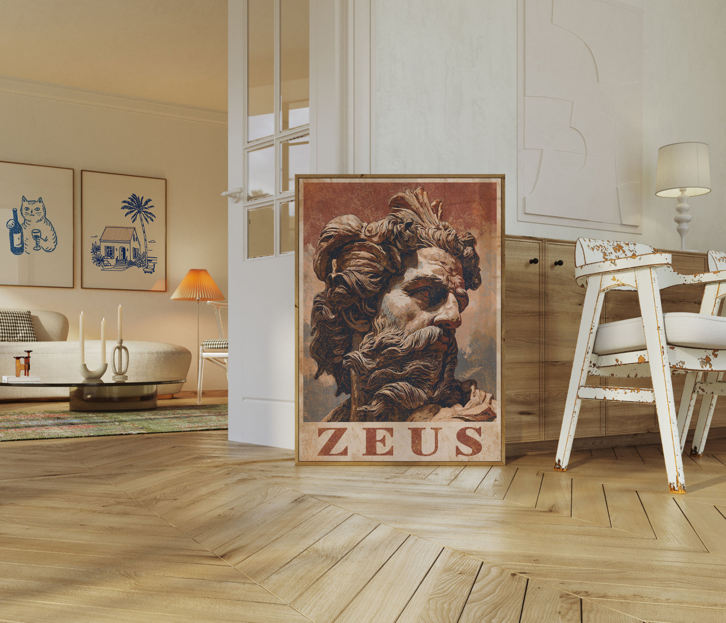 Plakát Zeus, řecký bůh mytologie