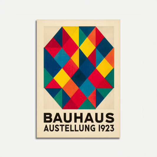 Bauhaus geometrisches Diamant-Poster