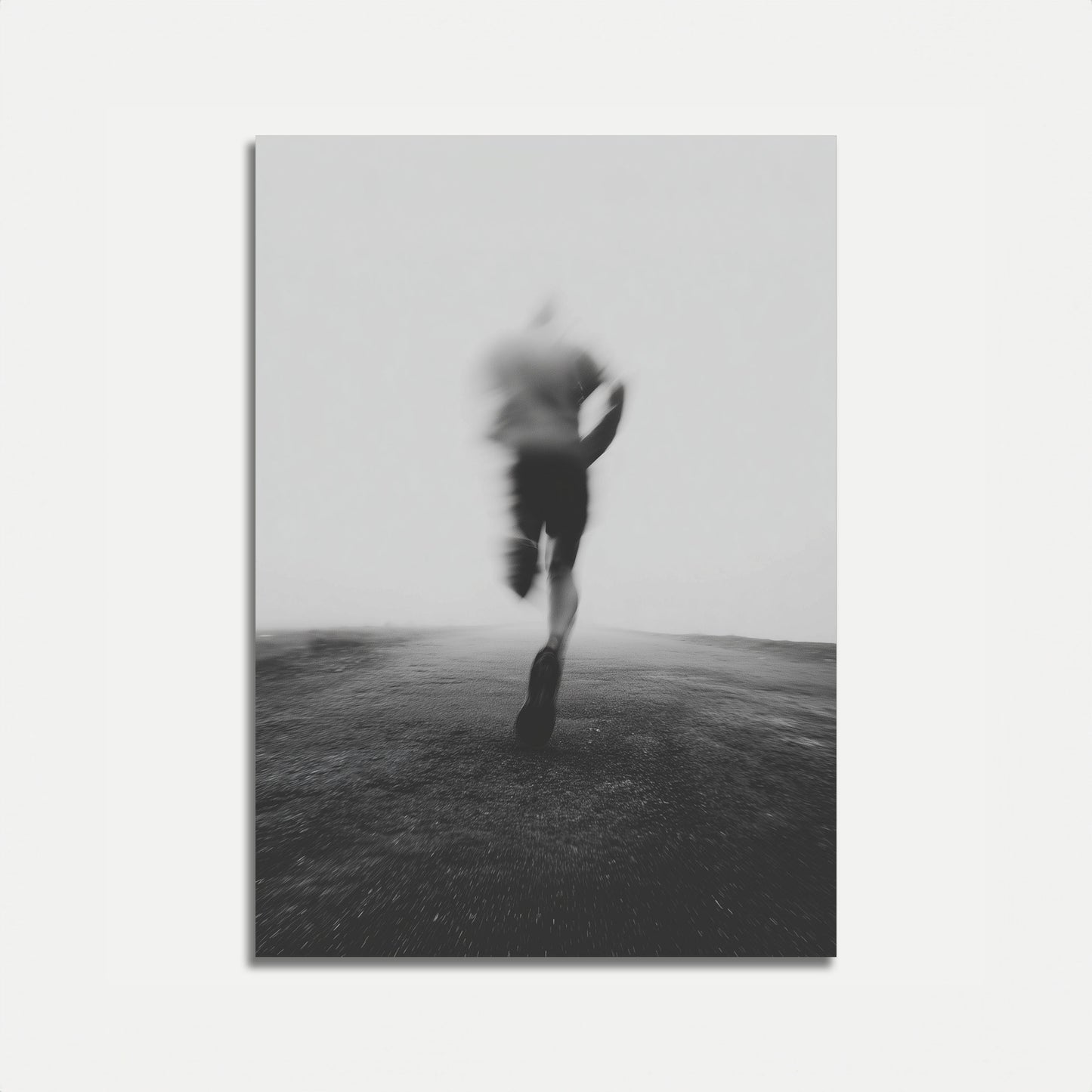 Pôster de Corrida em Movimento Desfocado