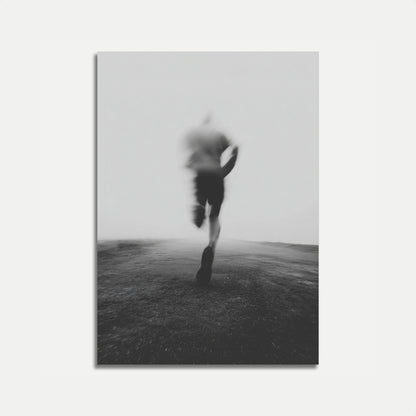 Pôster de Corrida em Movimento Desfocado