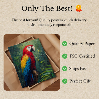 Poster del Macaw Scarlatto Vivace