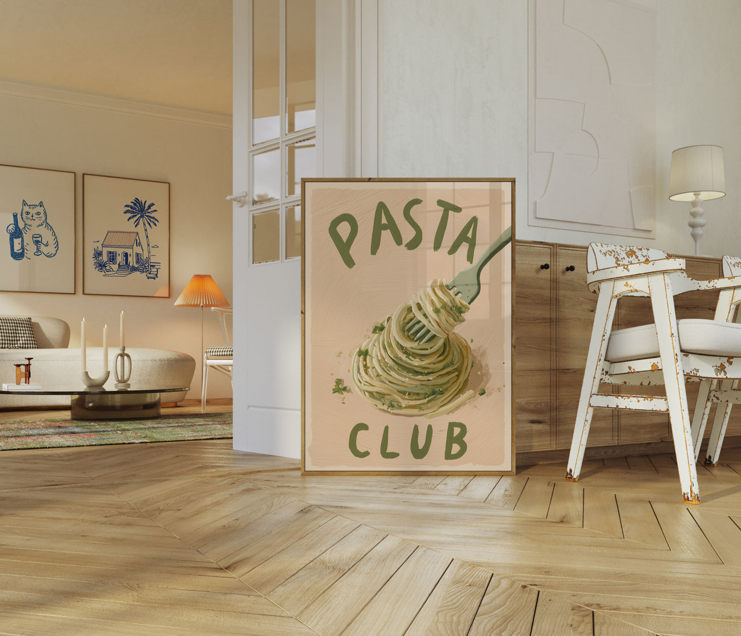 Pasta Club Culinary Poster