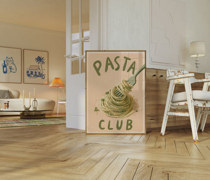 Pasta Club Culinary Poster