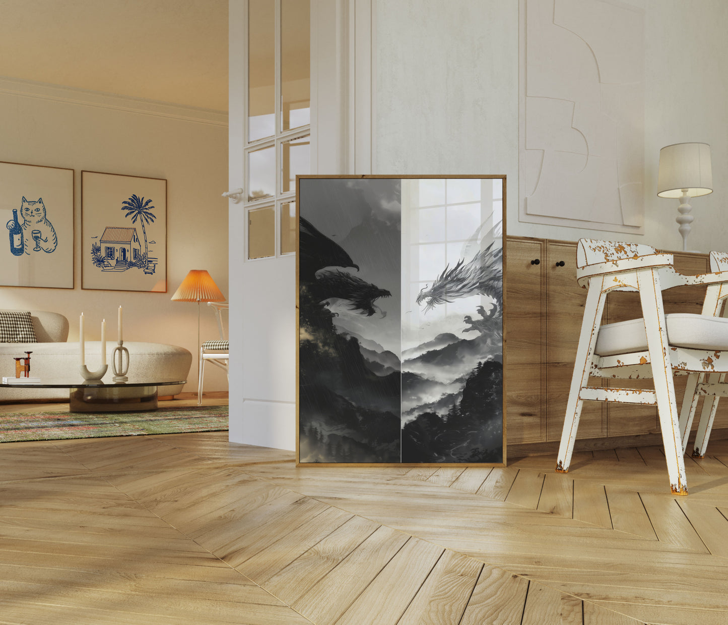 Póster de Dragones de Luz y Sombra