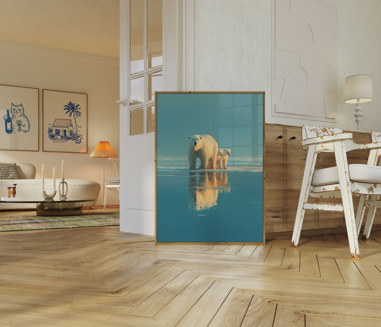 Póster de reflexión sobre los compañeros del Ártico