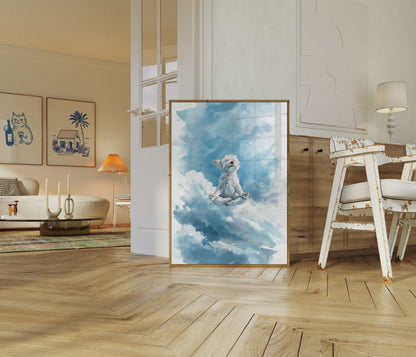 Zen Hund Meditasjon Plakat