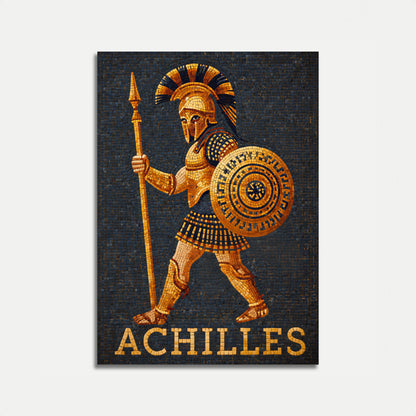 Achilles Warrior Mosaic Poster
