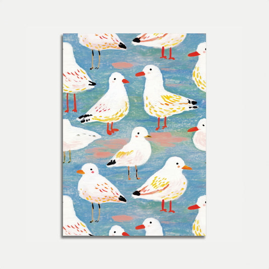 Pôster Gaivotas à Beira do Mar