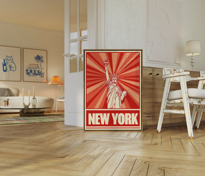 New York Liberty Radiance Poster