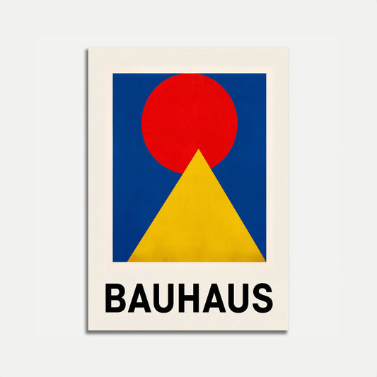 Bauhaus Geometric Composition Poster