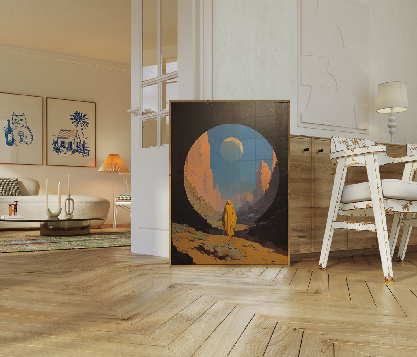 Desert Mystic Eclipse Poster