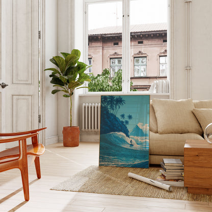 Tropical Wave Rider Poster